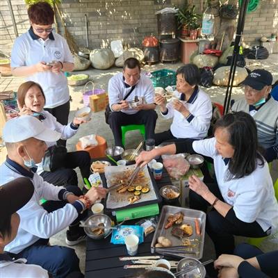 天臺道場明德中區素烤活動